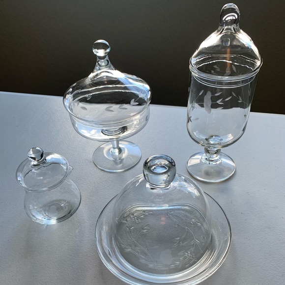 Princess House Dining Princess House Crystal Heritage Collection Selling All 4 Pieces As A